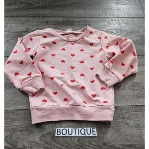 Boutique hearts baby girl pull over 18 mos